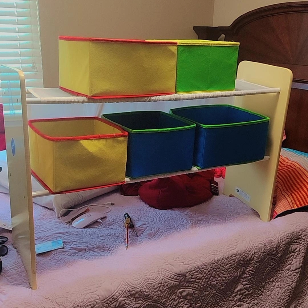 Colorful Storage Organizer with Bins